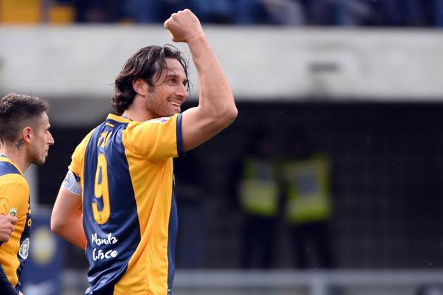 Il principe del gol nel 2015  Luca Toni (Verona): e nelle ultime quattro la pagella media  del 7 spaccato. Ansa